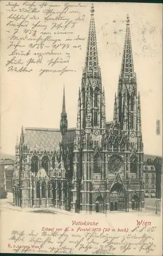 Ansichtskarte Wien Votivkirche 1905