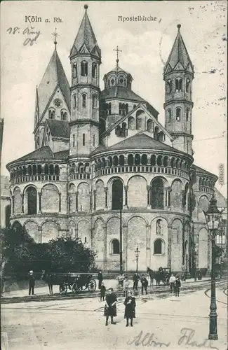 Ansichtskarte Köln Apostelkirche 1906