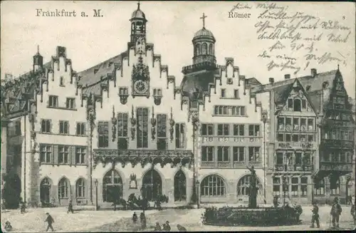 Ansichtskarte Frankfurt am Main Römer 1906