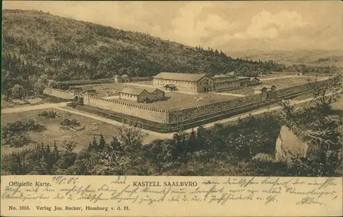 Ansichtskarte Bad Homburg vor der Höhe Römer - Kastell Saalburg 1908