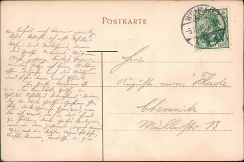 Ansichtskarte Weimar Marktpartie, Geschäfte und Rathaus 1906 