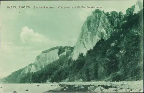 Ansichtskarte Stubbenkammer-Sassnitz Saßnitz Königsstuhl 1908