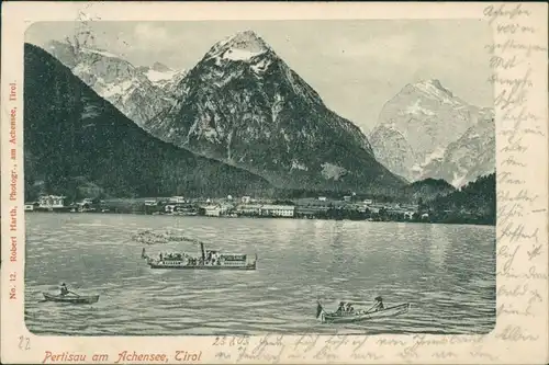 Ansichtskarte Pertisau-Eben am Achensee Panorama-Ansicht 1903