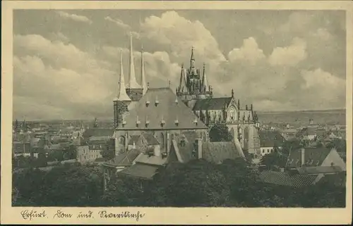 Ansichtskarte Erfurt Erfurter Dom und St. Severikirche 1929