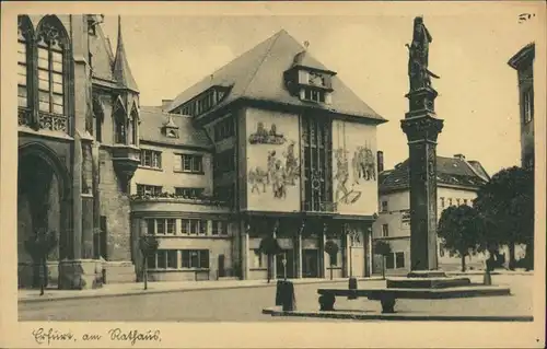 Ansichtskarte Erfurt Rathaus 1929