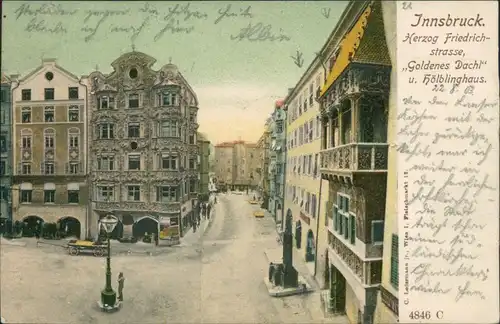 Ansichtskarte Innsbruck Helblinghaus in der Herzog Friedrichstrasse 1903