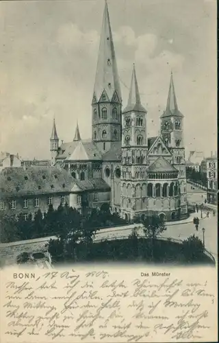 Ansichtskarte Bonn Münster „St. Martin“ 1906