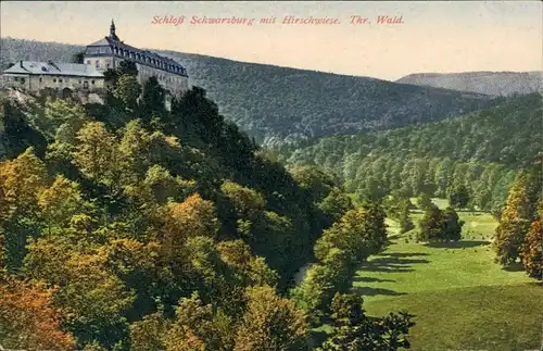 Ansichtskarte Schwarzburg Schloss Schwarzburg 1914