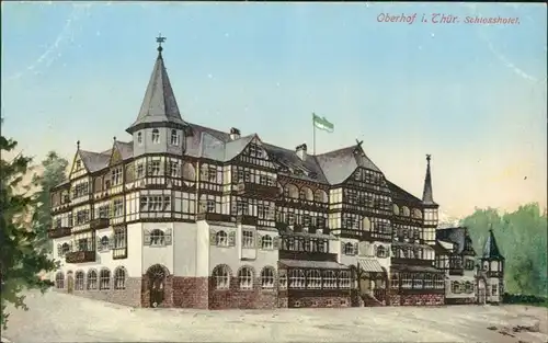 Ansichtskarte Oberhof (Thüringen) Schlosshotel 1913