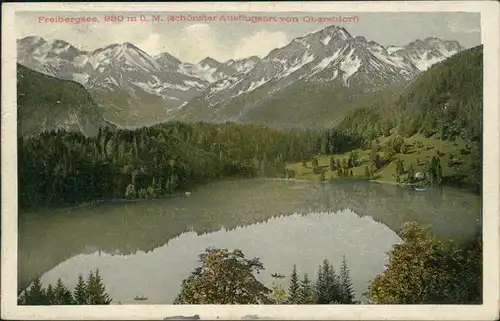 Ansichtskarte Obersdorf Freibergsee 1909