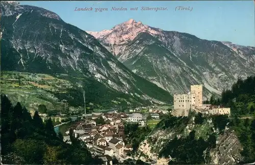 Ansichtskarte Landeck (Tirol) Panorama-Ansicht, Silberspitze 1909