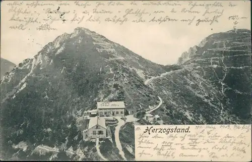 Ansichtskarte Urfeld-Kochel am See Herzogstandhäuser 1903