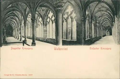 Walkenried (Harz) Kloster-Ruine - Doppelter und Einfacher Kreuzgang 1908