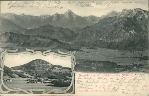 Ansichtskarte Salzburg Gaisbergspitze - Panorama 1903