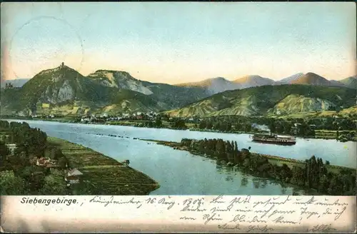 Ansichtskarte Koblenz Siebengebirge 1906 