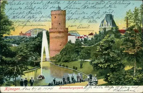 Ansichtskarte Nimwegen Nijmegen Kronenburgerpark 1904