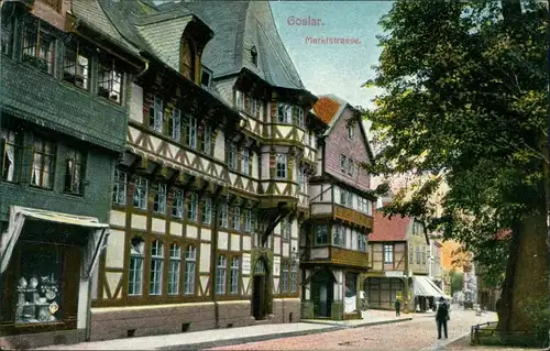 Ansichtskarte Goslar Marktstraße 1910