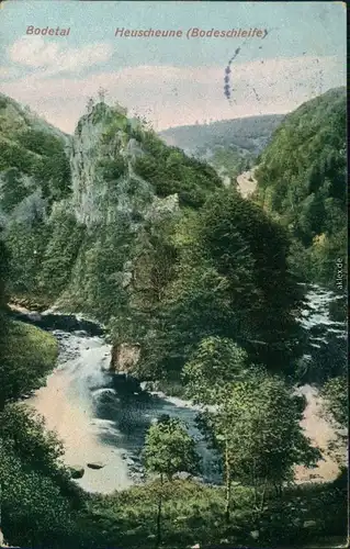 Ansichtskarte Treseburg Bodetal - Heuscheune (Bodeschleife) 1910