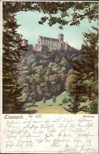 Ansichtskarte Eisenach Wartburg 1902