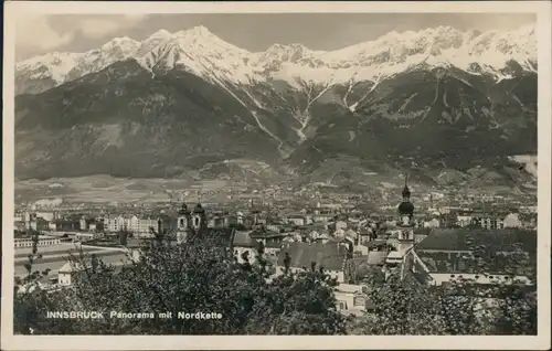 Ansichtskarte Innsbruck Blick auf die Stadt 1932