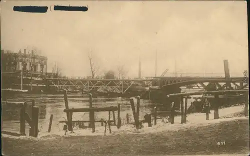 Ansichtskarte  Feldpostkarten 1. WK - Stadt in Frankreich 1916 