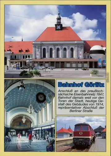 Ansichtskarte Görlitz Bahnhof 1995