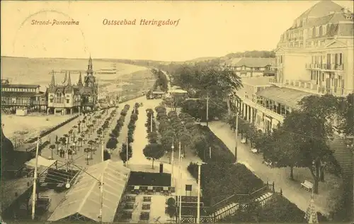 Ansichtskarte Bansin-Heringsdorf Usedom Strandpromenade 1908