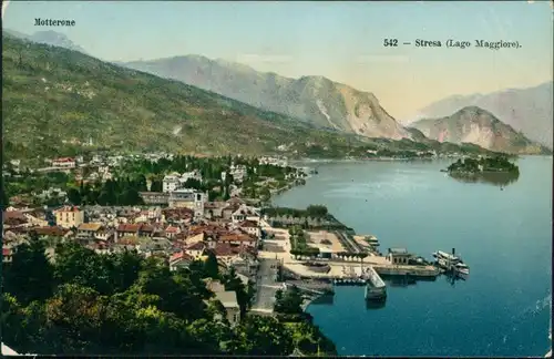 Ansichtskarte Stresa Stresa Lago Maggiore (Italien) mit Kleinhafen 1906