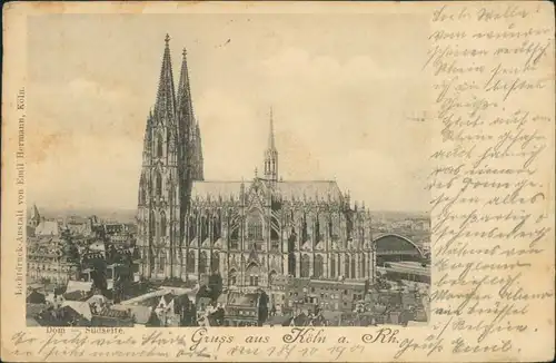 Ansichtskarte Köln Kölner Dom 1901