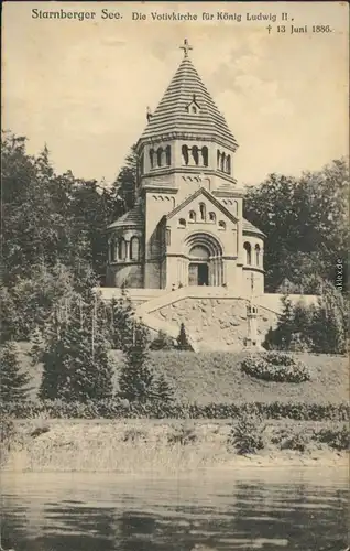 Ansichtskarte Berg (Starnbergersee) Votivkirche 1914