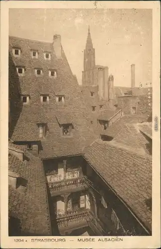 CPA Straßburg Strasbourg Musée Alsacien/Elsässisches Museum 1914