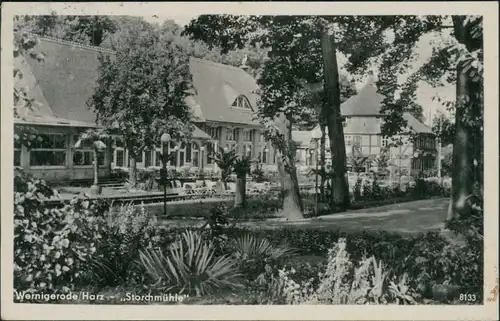 Ansichtskarte Wernigerode Partie an der Storchmühle 1955 