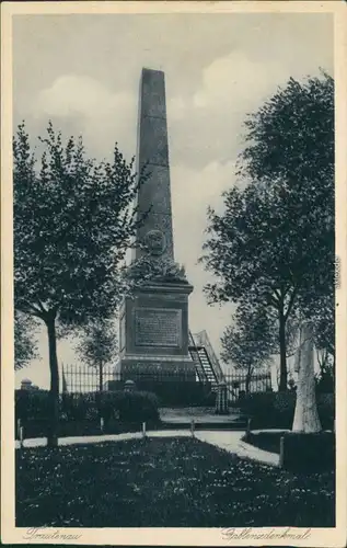 Ansichtskarte Trautenau Trutnov Gablenzdenkmal 1930