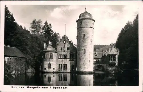 Foto Mespelbrunn Wasserschloss 1957 Privatfoto