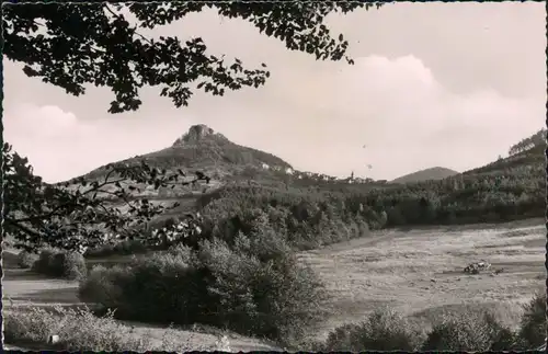 Ansichtskarte Ebersteinburg-Baden-Baden Blick auf die Stadt mit Ruine 1956