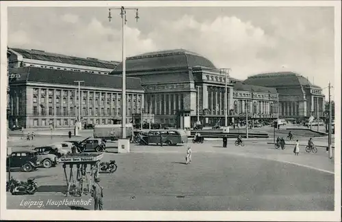 Ansichtskarte Leipzig Hauptbahnhof 1936