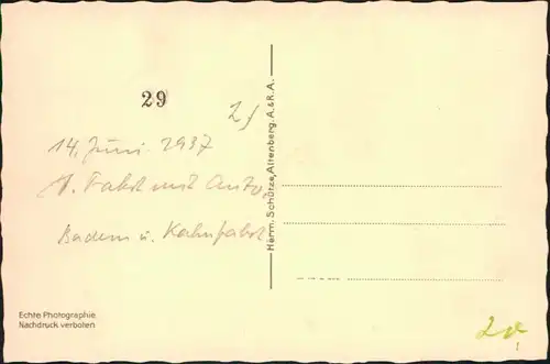 Ansichtskarte Altenberg (Erzgebirge) Ruderboote auf dem Galgenteich 1937