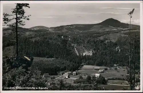 Ansichtskarte Jonsdorf Mühlensteinbrüche u. Lausche 1939