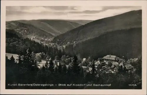 Bärenfels (Erzgebirge)-Altenberg (Erzgebirge) Blick auf Kaiserhof 1936