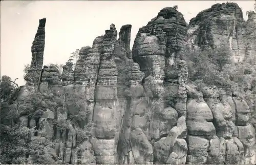 Ansichtskarte Bad Schandau Schrammsteine - Tante u. Torstein 1972