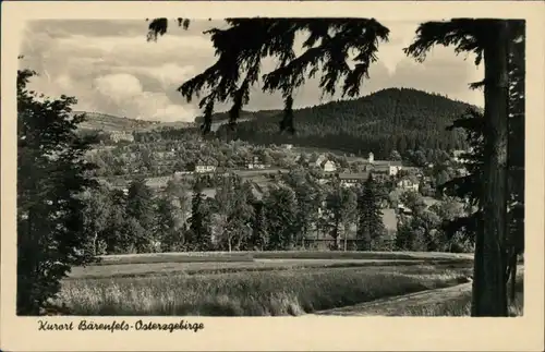 Bärenfels (Erzgebirge)-Altenberg (Erzgebirge) Blick auf den Ort 1955