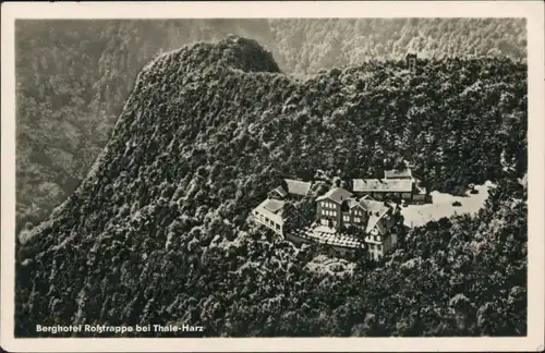 Ansichtskarte Thale (Harz) Berghotel Roßtrappe 1954