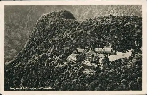 Ansichtskarte Thale (Harz) Berghotel Roßtrappe 1954