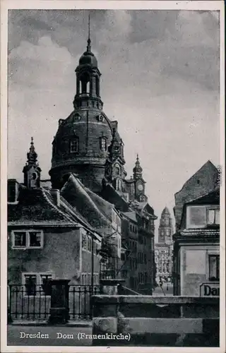 Ansichtskarte Innere Altstadt-Dresden Frauenkirche 1934