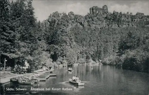 Ansichtskarte Rathen Amselsee 1962