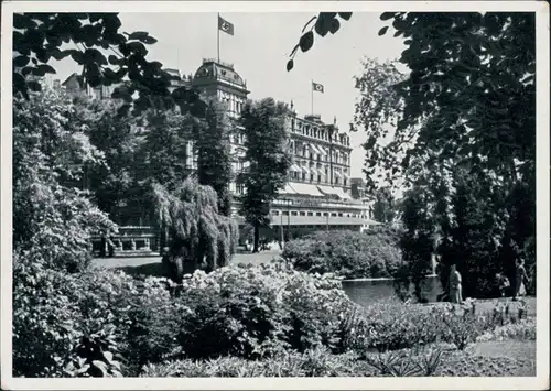 Ansichtskarte Bremen Wall mit Hillmanns Hotel 1936