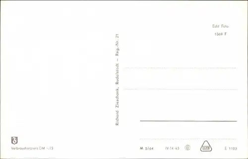 Ansichtskarte Masserberg Dachsbachgrund 1964