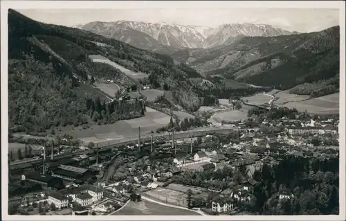 Ansichtskarte Mürzsteg-Mürzzuschlag Blick auf den Ort 1930