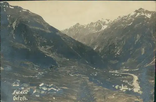 Ansichtskarte Sölden (Ötztal) Panorama-Ansicht 1907