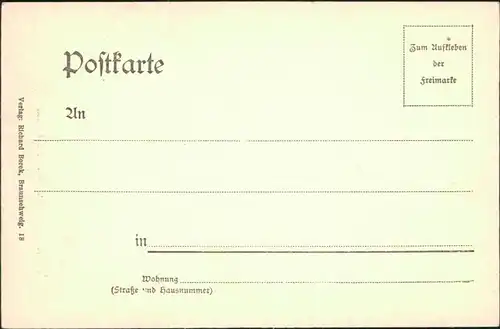 Ansichtskarte Eisleben Luthers Sterbehaus - Geschäfte 1912 